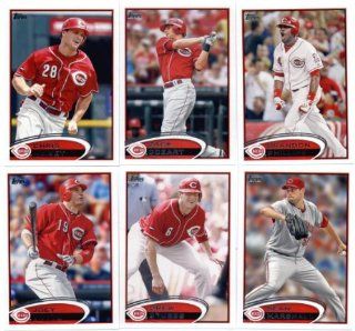 2012 Topps Cincinnati Reds MLB Team Set (Series 1 & 2) 21 Cards   Includes Mesoraco Rookie, Votto, Stubbs, Madson, Heisey, Cozart, Marshall, Leake, Rolen, Chapman, Bruce & more Sports Collectibles