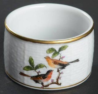 Herend Rothschild Bird (Ro) Napkin Ring, Fine China Dinnerware  