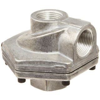 Parker 0R50B Die Cast Aluminum Quick Exhaust Valve with Nitrile Static Seal, 1/2" NPTF Inlet x 1/2" NPTF Cylinder x 1/2" NPTF Exhaust, 450 scfm Flow, 3   150 psi Industrial Valves