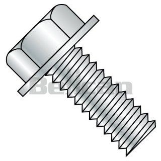 Bellcan BC 1008MW Unslotted Indented Hex Washer Head Machine Screw Fully Threaded Zinc #10 24 X 1/2 (Box of 7000)