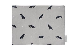 labrador fabric placemat by sophie allport