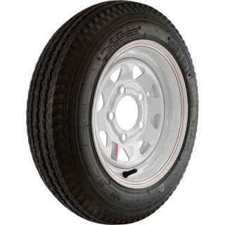 Kenda High Speed Spoked Rim Design Trailer Tire Assembly — 480-12, 5-Hole, Model# DM412C-5C-I  12in. High Speed Trailer Tires   Wheels