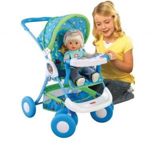 Fisher Price Deluxe Doll Stroller —