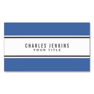 Blue border modern stylish professional white business card templates