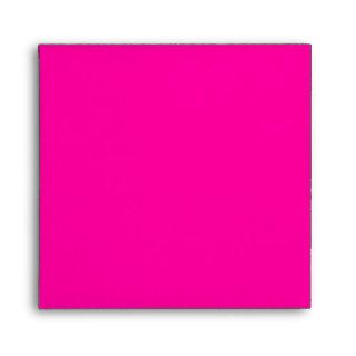 Elegant Hot Pink Linen Envelope