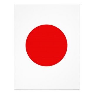 Japan Sun Flag Custom Letterhead