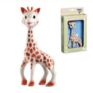 100% natural sophie the giraffe teether by little baby company