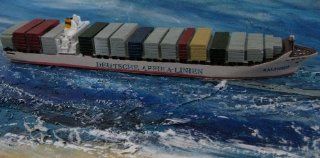 Schiffsmodell Kalahari Containerschiff Miniatur Schiff Afrika Linie Hamburg Küche & Haushalt
