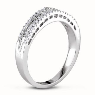 Amour White Gold Parallel Baguette Cut Diamond Eternity Ring