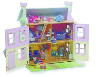 mayberry manor dolls house with furniture by hibba toys of leeds