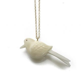 tagua bird pendant by just trade