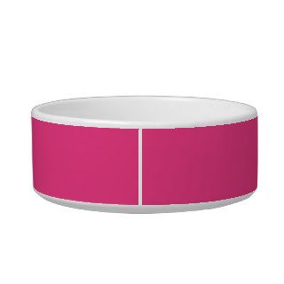 Cerise Pink Formal Color Design Cat Food Bowl