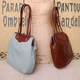 leather day bag by tamara fogle