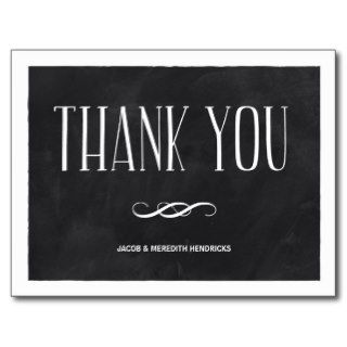 Chalkboard Thank You Post Cards