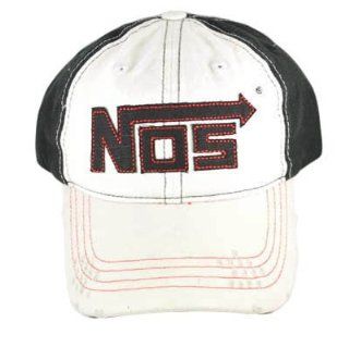 NOS ENERGY DRINK WHITE BLACK ADJ COTTON HAT CAP NEW  Sports Fan Baseball Caps  Sports & Outdoors