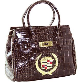 Ashley M Cadillac small satchel in croco material