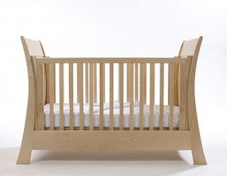 arcadia modern sleigh cot bed by bambizi