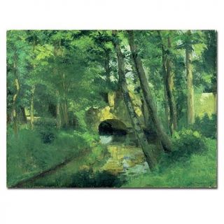 'The Little Bridge   Pontoise 1875' by Camille Pissarro 32" x 24&q