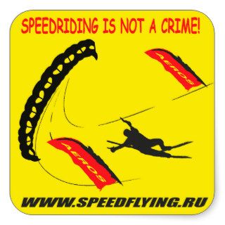 speedriding speedflying sticker