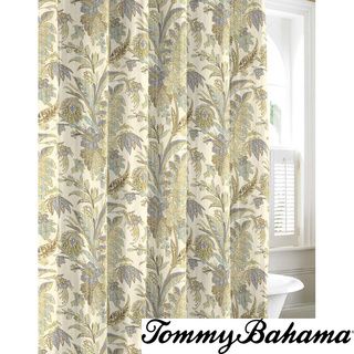 Tommy Bahama Bimini Blue Cotton Shower Curtain Tommy Bahama Shower Curtains