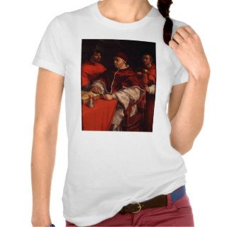 Raphael Portraits of Leo X Rossi and Giulio Medici Tshirt