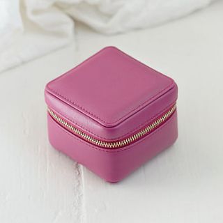 jewellery box for travel luxury leather by stow london