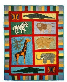African Animals Baby Quilts   Childrens Quilts