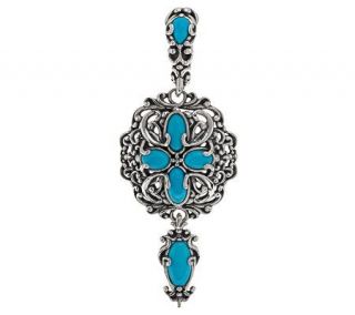 Carolyn Pollack Sleeping Beauty Turquoise Sterling Enhancer —