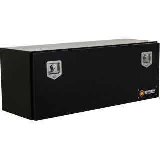 Locking Heavy-Duty Steel Underbody Truck Box — 48in. x 17in. x 18in., Gloss Black, Model# 36212735  Underbody Truck Boxes