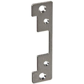 HES Stainless Steel 501A Faceplate for 5000 Series Electric Strikes for Aluminum Frames Includes Universal Mounting Tabs, Satin Stainless Steel Finish Industrial Hardware