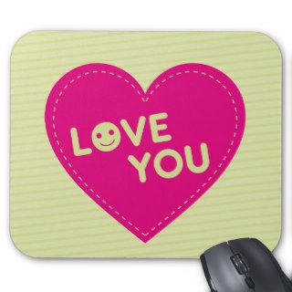 Big heart love you mousepad