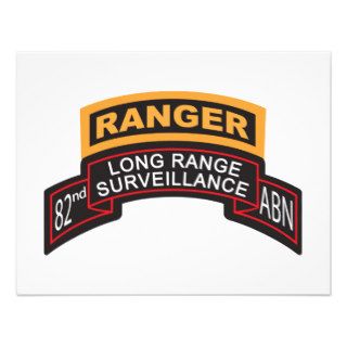 82nd Airborne LRS Scroll, Ranger Tab Invitation
