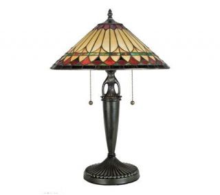 Tiffany Style West Lake Table Lamp —
