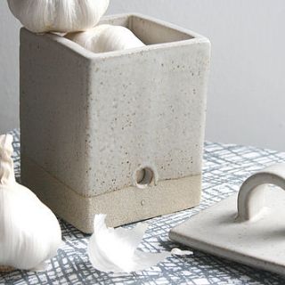 garlic pot by tom butcher ceramics