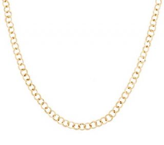 14K Gold 20 Hammered Rolo Link Necklace, 5.9g —