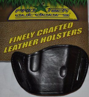 Black Leather Beltslide for Browning Hi Power 9, 40  Gun Holsters  Sports & Outdoors