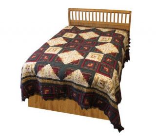 Donna Sharp Handquilted Lincoln Star King Quilt —