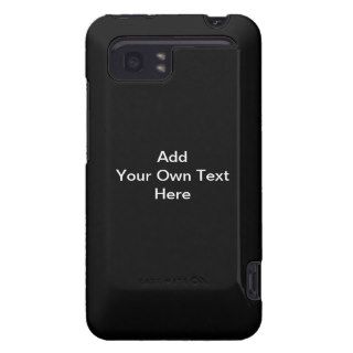 Black and White Design, Custom Text. HTC Vivid Cases