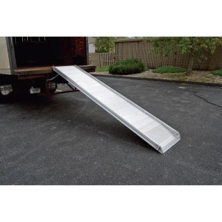 Vestil Aluminum Walk Ramp — Steel-Hook Style, 12ft.L x 28in.W, Model# AWR-28-12B  Utility Ramps