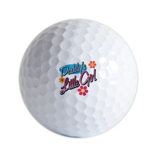 Golf Balls (Set of 3) Daddy's Little Girl with Flowers   Daughter 