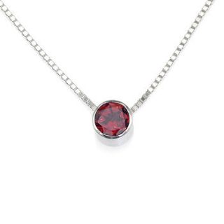 garnet necklace january birthstone by lilia nash jewellery