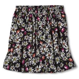 Mossimo Supply Co. Juniors Pleated Skirt   Floral XXL(19)