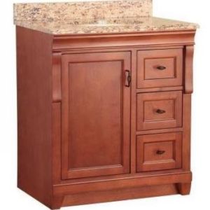 Foremost NACASESC3122D Warm Cinnamon Naples 31 Single Basin Vanity with Top in