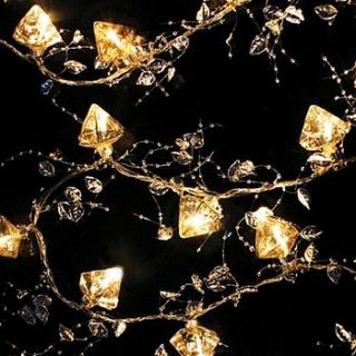 antiqued glass led fairy lights by little red heart