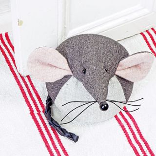 handmade mouse door stop by mirjami design