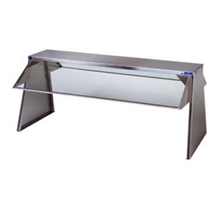 Duke Buffet Shelf w/ 1 Tempered Glass Guard, 2 Section, 10 x 18 x 72.37 in