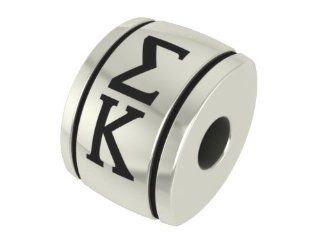 Sigma Kappa Barrel Sorority Bead Fits Most Pandora Style Bracelets Including Pandora, Chamilia, Biagi, Zable, Troll and More. High Quality Bead in Stock for Immediate Shipping Jewelry