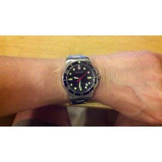 Wenger Men's 72326 Battalion III Diver Black Dial Steel Bracelet Watch Wenger Watches
