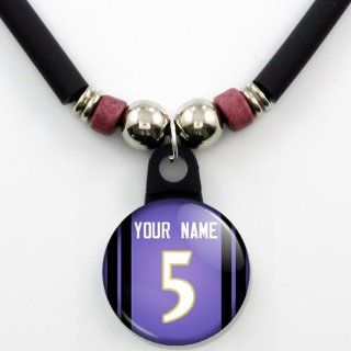 Baltimore Ravens Jersey Necklace Personalized with Your Name and Number Jewelry