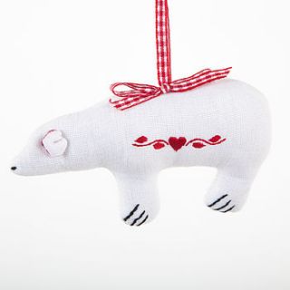 polar bear decoration by cambric and cream ltd
